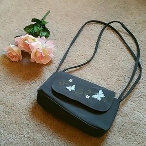 Gray Butterfly Purse